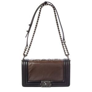 Chanel Dark Brown Caviar Leather Shoulder Bag (Authentic Pre-Loved)